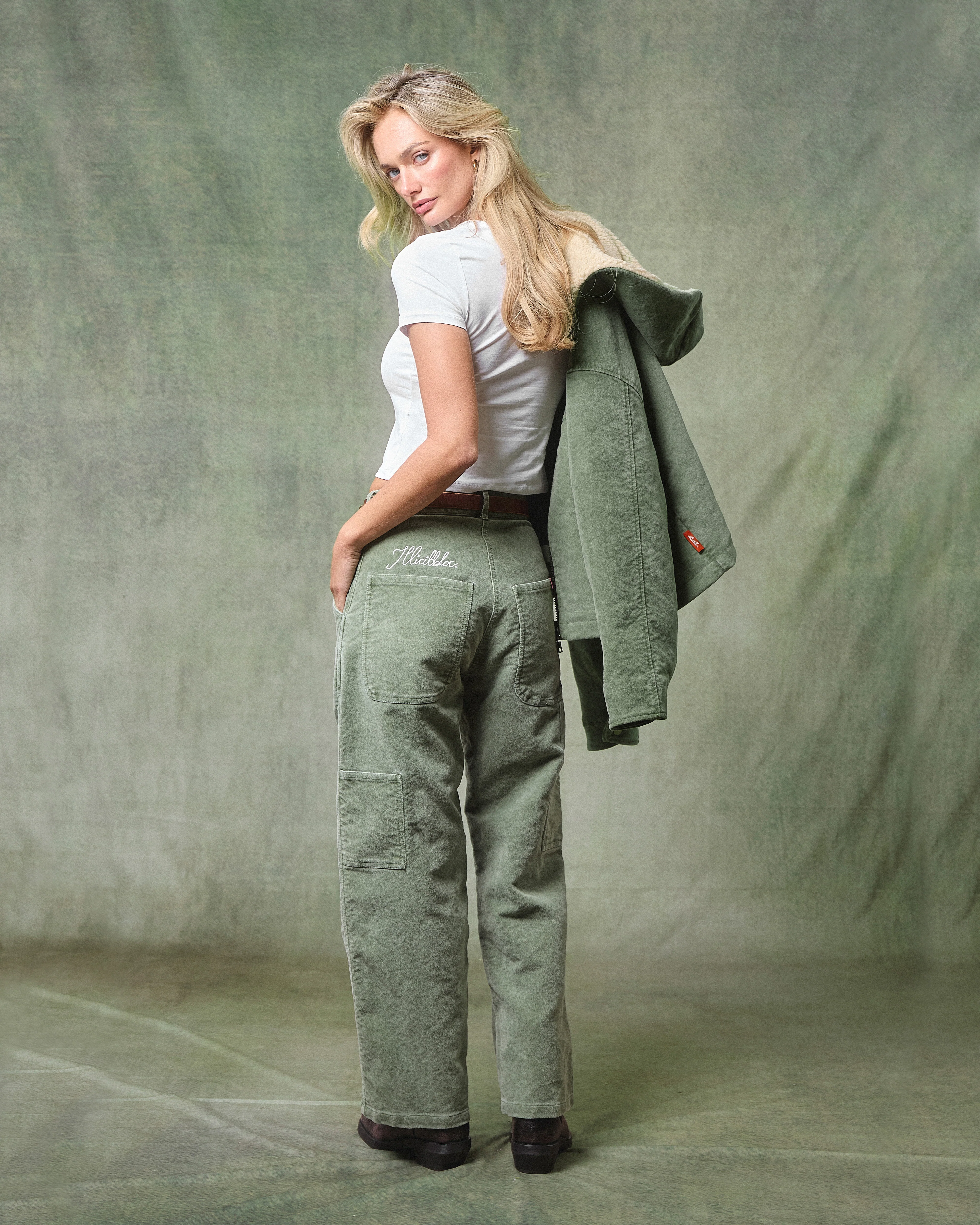 MOLESKIN ANGLER HOODED JACKET - MOSS GRAY - Image 8